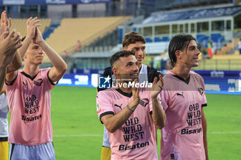 2024-08-11 - Palermo FC team celebrates with fans - PARMA CALCIO VS PALERMO FC - ITALIAN CUP - SOCCER