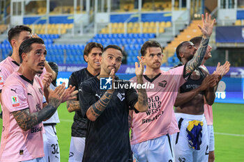 2024-08-11 - Palermo FC team celebrates with fans - PARMA CALCIO VS PALERMO FC - ITALIAN CUP - SOCCER