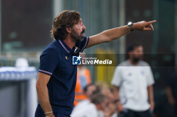 2024-08-11 - Coppa Italia, Italian Cup, Stadio Ferraris, Genova, 11-08-2024, Sampdoria-Como, in the photo: mister Andrea Pirlo - UC SAMPDORIA VS COMO 1907 - ITALIAN CUP - SOCCER