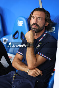 2024-08-11 - Coppa Italia, Italian Cup, Stadio Ferraris, Genova, 11-08-2024, Sampdoria-Como, in the photo: mister Andrea Pirlo - UC SAMPDORIA VS COMO 1907 - ITALIAN CUP - SOCCER