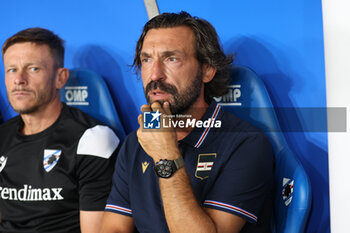 2024-08-11 - Coppa Italia, Italian Cup, Stadio Ferraris, Genova, 11-08-2024, Sampdoria-Como, in the photo: mister Andrea Pirlo - UC SAMPDORIA VS COMO 1907 - ITALIAN CUP - SOCCER