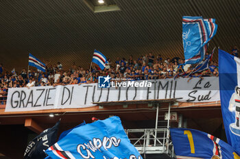 2024-08-11 - Coppa Italia, Italian Cup, Stadio Ferraris, Genova, 11-08-2024, Sampdoria-Como, in the photo: banner for Emil Audero - UC SAMPDORIA VS COMO 1907 - ITALIAN CUP - SOCCER