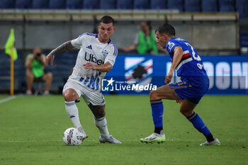 2024-08-11 - Coppa Italia, Italian Cup, Stadio Ferraris, Genova, 11-08-2024, Sampdoria-Como, in the photo: Strefezza and Giordano - UC SAMPDORIA VS COMO 1907 - ITALIAN CUP - SOCCER