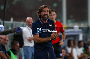 2024-08-11 - Coppa Italia, Italian Cup, Stadio Ferraris, Genova, 11-08-2024, Sampdoria-Como, in the photo: mister Andrea Pirlo - UC SAMPDORIA VS COMO 1907 - ITALIAN CUP - SOCCER