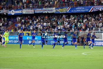 2024-08-11 - Coppa Italia, Italian Cup, Stadio Ferraris, Genova, 11-08-2024, Sampdoria-Como, in the photo: Sampdoria end match - UC SAMPDORIA VS COMO 1907 - ITALIAN CUP - SOCCER