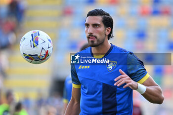 2024-08-12 - Emanuele Pecorino of Frosinone Calcio during the Frecciarossa Italian Cup round of 32 match between Frosinone Calcio vs Pisa Sporting Club at Benito Stirpe Stadium on August 12, 2024 in Frosinone, Italy. - FROSINONE CALCIO VS PISA SC - ITALIAN CUP - SOCCER