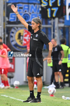 2024-08-12 - Filippo Inzaghi of Pisa Sporting Club during the Frecciarossa Italian Cup round of 32 match between Frosinone Calcio vs Pisa Sporting Club at Benito Stirpe Stadium on August 12, 2024 in Frosinone, Italy. - FROSINONE CALCIO VS PISA SC - ITALIAN CUP - SOCCER