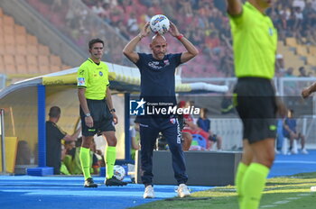 2024-08-12 - davide possanzini coach of mantova - US LECCE VS MANTOVA 1911 - ITALIAN CUP - SOCCER