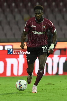 2024-08-12 - Boulaye Dia of US Salernitana 1919 in action during the Soccer Italian Cup Freccia Rossa between US Salernitana 1919 vs Spezia Calcio at Arechi Stadium - US SALERNITANA VS SPEZIA CALCIO - ITALIAN CUP - SOCCER