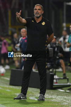 2024-08-12 - Luca D'angelo coach of Spezia Calcio during the Soccer Italian Cup Freccia Rossa between US Salernitana 1919 vs Spezia Calcio at Arechi Stadium - US SALERNITANA VS SPEZIA CALCIO - ITALIAN CUP - SOCCER