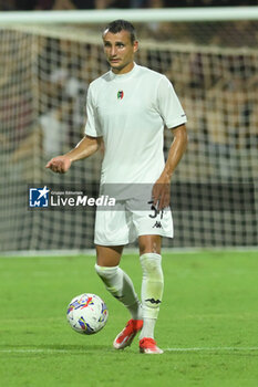 2024-08-12 - Ales Mateju of Spezia Calcio in action during the Soccer Italian Cup Freccia Rossa between US Salernitana 1919 vs Spezia Calcio at Arechi Stadium - US SALERNITANA VS SPEZIA CALCIO - ITALIAN CUP - SOCCER