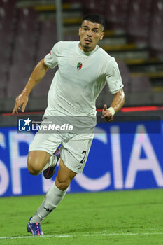 2024-08-12 - Giuseppe Di Serio of Spezia Calcio in action during the Soccer Italian Cup Freccia Rossa between US Salernitana 1919 vs Spezia Calcio at Arechi Stadium - US SALERNITANA VS SPEZIA CALCIO - ITALIAN CUP - SOCCER