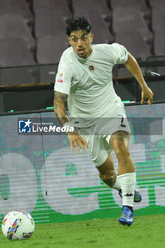 2024-08-12 - Salvatore Elia of Spezia Calcio in action during the Soccer Italian Cup Freccia Rossa between US Salernitana 1919 vs Spezia Calcio at Arechi Stadium - US SALERNITANA VS SPEZIA CALCIO - ITALIAN CUP - SOCCER