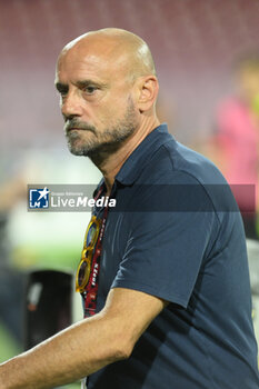 2024-08-12 - Gianluca Petrachi the sporting director of Salernitana during the Soccer Italian Cup Freccia Rossa between US Salernitana 1919 vs Spezia Calcio at Arechi Stadium - US SALERNITANA VS SPEZIA CALCIO - ITALIAN CUP - SOCCER