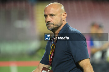 2024-08-12 - Gianluca Petrachi the sporting director of Salernitana during the Soccer Italian Cup Freccia Rossa between US Salernitana 1919 vs Spezia Calcio at Arechi Stadium - US SALERNITANA VS SPEZIA CALCIO - ITALIAN CUP - SOCCER