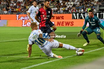 2024-08-12 - Giuseppe Panico of Carrarese Calcio 1908 - CAGLIARI CALCIO VS CARRARESE CALCIO - ITALIAN CUP - SOCCER