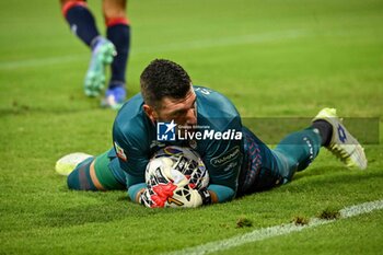 2024-08-12 - Simone Scuffet of Cagliari Calcio - CAGLIARI CALCIO VS CARRARESE CALCIO - ITALIAN CUP - SOCCER