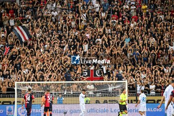 2024-08-12 - Tifosi, Fans, Supporters of Cagliari Calcio - CAGLIARI CALCIO VS CARRARESE CALCIO - ITALIAN CUP - SOCCER