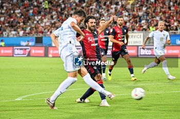 2024-08-12 - Leonardo Cerri of Carrarese Calcio 1908 - CAGLIARI CALCIO VS CARRARESE CALCIO - ITALIAN CUP - SOCCER