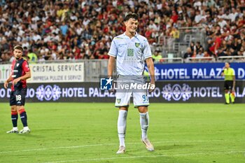 2024-08-12 - Leonardo Cerri of Carrarese Calcio 1908 - CAGLIARI CALCIO VS CARRARESE CALCIO - ITALIAN CUP - SOCCER