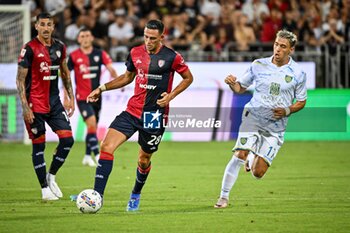 2024-08-12 - Gabriele Zappa of Cagliari Calcio - CAGLIARI CALCIO VS CARRARESE CALCIO - ITALIAN CUP - SOCCER