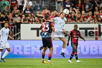 2024-08-12 - Razvan Marin of Cagliari Calcio, Riccardo Palmieri of Carrarese Calcio 1908 - CAGLIARI CALCIO VS CARRARESE CALCIO - ITALIAN CUP - SOCCER