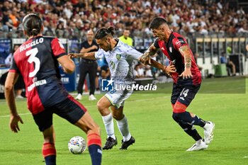 2024-08-12 - Nicolas Schiavi of Carrarese Calcio 1908 - CAGLIARI CALCIO VS CARRARESE CALCIO - ITALIAN CUP - SOCCER