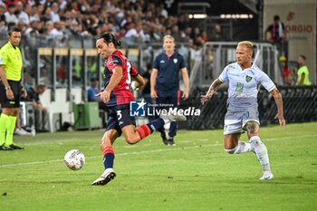 2024-08-12 - Tommaso Augello of Cagliari Calcio - CAGLIARI CALCIO VS CARRARESE CALCIO - ITALIAN CUP - SOCCER