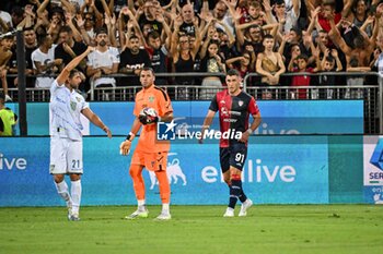 2024-08-12 - Roberto Piccoli of Cagliari Calcio - CAGLIARI CALCIO VS CARRARESE CALCIO - ITALIAN CUP - SOCCER