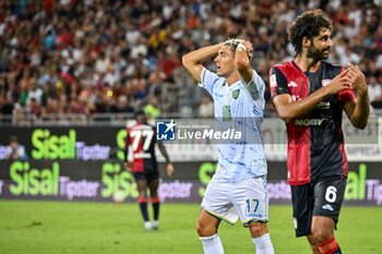 2024-08-12 - Emanuele Zuelli of Carrarese Calcio 1908 - CAGLIARI CALCIO VS CARRARESE CALCIO - ITALIAN CUP - SOCCER