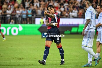 2024-08-12 - Gianluca Lapadula of Cagliari Calcio - CAGLIARI CALCIO VS CARRARESE CALCIO - ITALIAN CUP - SOCCER