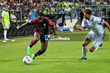 2024-08-12 - Zito Luvumbo of Cagliari Calcio - CAGLIARI CALCIO VS CARRARESE CALCIO - ITALIAN CUP - SOCCER