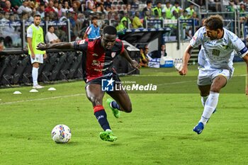 2024-08-12 - Zito Luvumbo of Cagliari Calcio - CAGLIARI CALCIO VS CARRARESE CALCIO - ITALIAN CUP - SOCCER