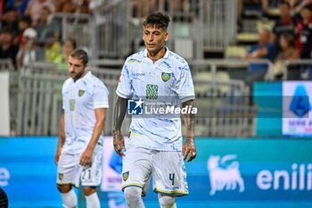 2024-08-12 - Julian Illanes of Carrarese Calcio 1908 - CAGLIARI CALCIO VS CARRARESE CALCIO - ITALIAN CUP - SOCCER