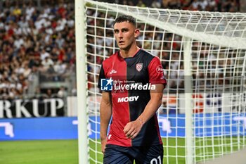 2024-08-12 - Roberto Piccoli of Cagliari Calcio - CAGLIARI CALCIO VS CARRARESE CALCIO - ITALIAN CUP - SOCCER