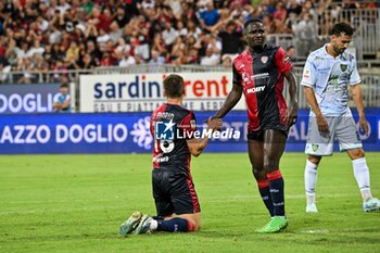 2024-08-12 - Razvan Marin of Cagliari Calcio, Zito Luvumbo of Cagliari Calcio - CAGLIARI CALCIO VS CARRARESE CALCIO - ITALIAN CUP - SOCCER