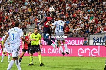 2024-08-12 - Kingstone Mutandwa of Cagliari Calcio - CAGLIARI CALCIO VS CARRARESE CALCIO - ITALIAN CUP - SOCCER