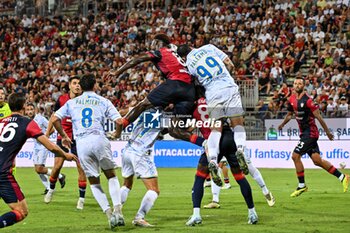 2024-08-12 - Michel Adopo of Cagliari Calcio - CAGLIARI CALCIO VS CARRARESE CALCIO - ITALIAN CUP - SOCCER