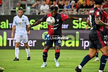 2024-08-12 - Kingstone Mutandwa of Cagliari Calcio - CAGLIARI CALCIO VS CARRARESE CALCIO - ITALIAN CUP - SOCCER