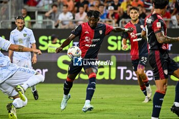 2024-08-12 - Kingstone Mutandwa of Cagliari Calcio - CAGLIARI CALCIO VS CARRARESE CALCIO - ITALIAN CUP - SOCCER