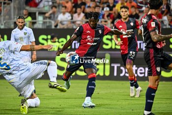 2024-08-12 - Kingstone Mutandwa of Cagliari Calcio - CAGLIARI CALCIO VS CARRARESE CALCIO - ITALIAN CUP - SOCCER