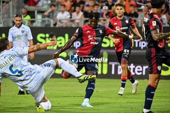 2024-08-12 - Kingstone Mutandwa of Cagliari Calcio - CAGLIARI CALCIO VS CARRARESE CALCIO - ITALIAN CUP - SOCCER