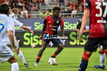 2024-08-12 - Michel Adopo of Cagliari Calcio - CAGLIARI CALCIO VS CARRARESE CALCIO - ITALIAN CUP - SOCCER