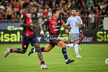 2024-08-12 - Gianluca Lapadula of Cagliari Calcio - CAGLIARI CALCIO VS CARRARESE CALCIO - ITALIAN CUP - SOCCER