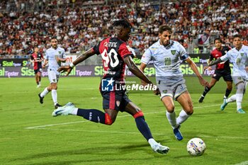 2024-08-12 - Kingstone Mutandwa of Cagliari Calcio - CAGLIARI CALCIO VS CARRARESE CALCIO - ITALIAN CUP - SOCCER