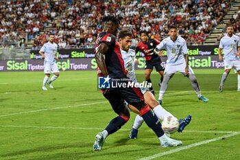 2024-08-12 - Kingstone Mutandwa of Cagliari Calcio - CAGLIARI CALCIO VS CARRARESE CALCIO - ITALIAN CUP - SOCCER