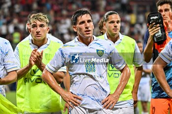 2024-08-12 - Niccolo Belloni of Carrarese Calcio 1908 - CAGLIARI CALCIO VS CARRARESE CALCIO - ITALIAN CUP - SOCCER