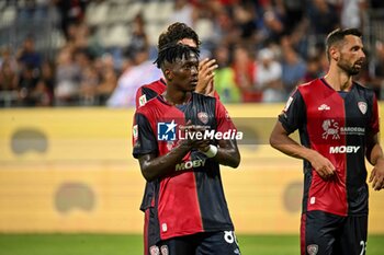 2024-08-12 - Kingstone Mutandwa of Cagliari Calcio - CAGLIARI CALCIO VS CARRARESE CALCIO - ITALIAN CUP - SOCCER