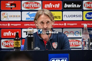 2024-08-12 - Davide Nicola Mister of Cagliari Calcio, Conferenza Stampa - CAGLIARI CALCIO VS CARRARESE CALCIO - ITALIAN CUP - SOCCER