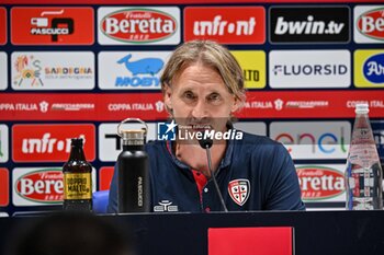 2024-08-12 - Davide Nicola Mister of Cagliari Calcio, Conferenza Stampa - CAGLIARI CALCIO VS CARRARESE CALCIO - ITALIAN CUP - SOCCER